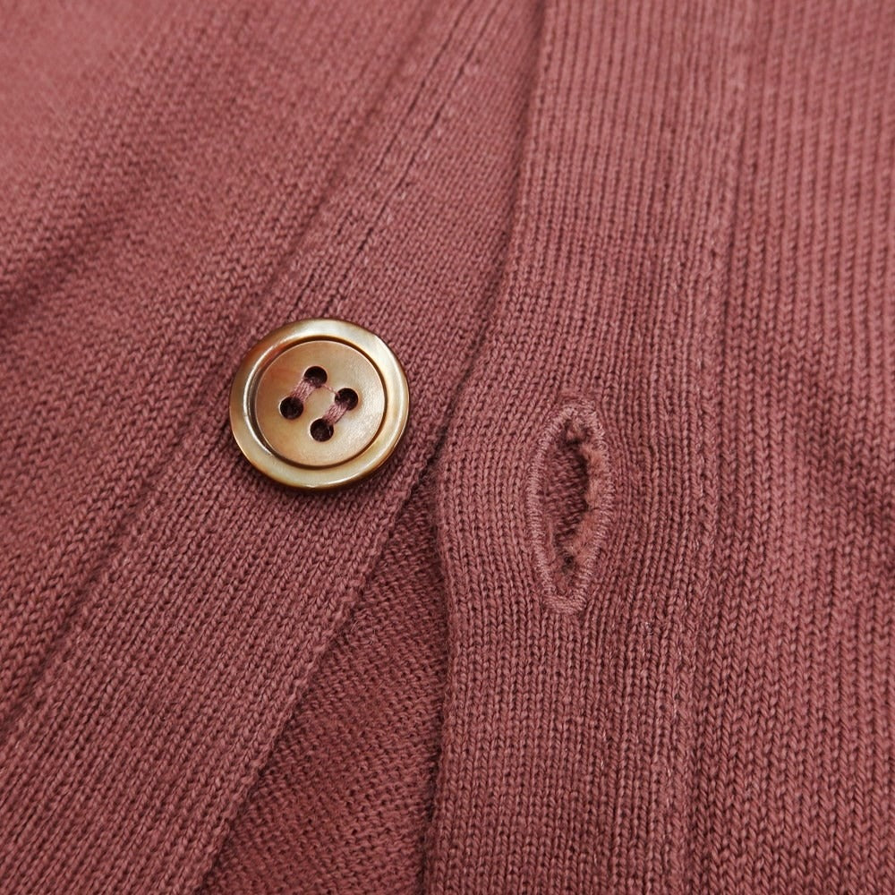 【中古】ジョンスメドレー JOHN SMEDLEY カーディガン
 ワインレッド【サイズS】【RED】【S/S】【状態ランクB】【メンズ】
【769492】 BPD