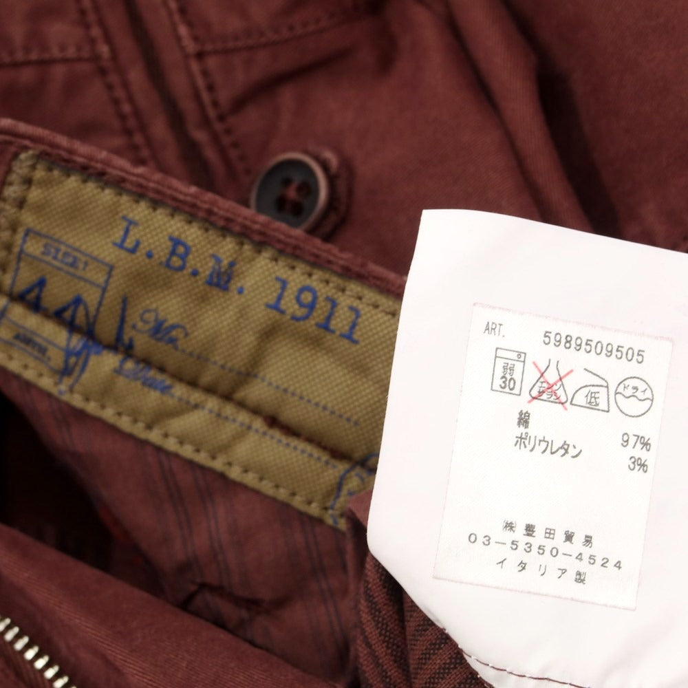 【中古】エルビーエム1911 L.B.M.1911 カジュアルスラックスパンツ
ボルドー【サイズ44】【RED】【S/S】【状態ランクB】【メンズ】
【769469】 BPD