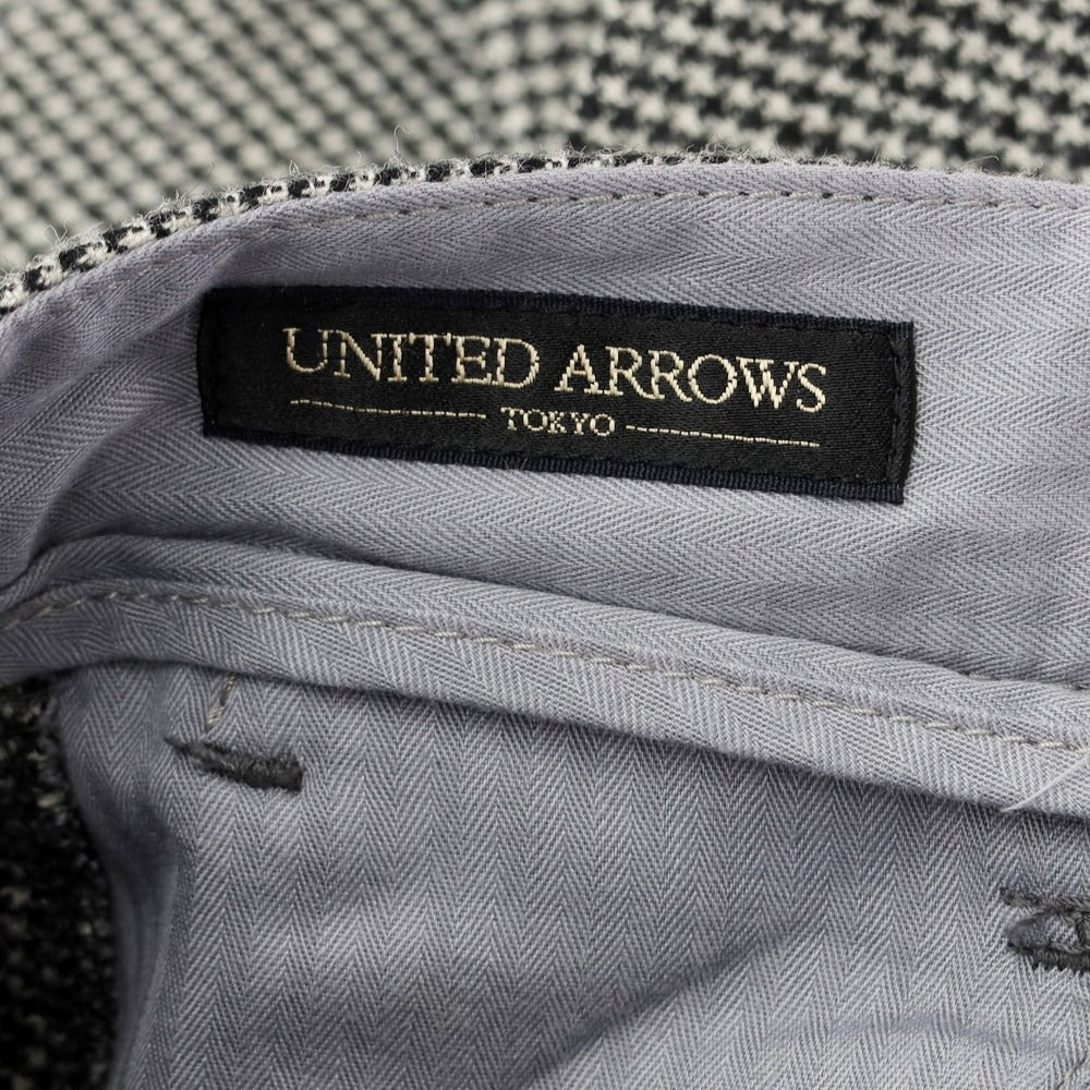 【中古】ユナイテッドアローズ UNITED ARROWS ウールナイロン カジュアルスラックス パンツ ブラックxホワイト【サイズ44】【GRY】【A/W】【状態ランクB】【メンズ】【769087】