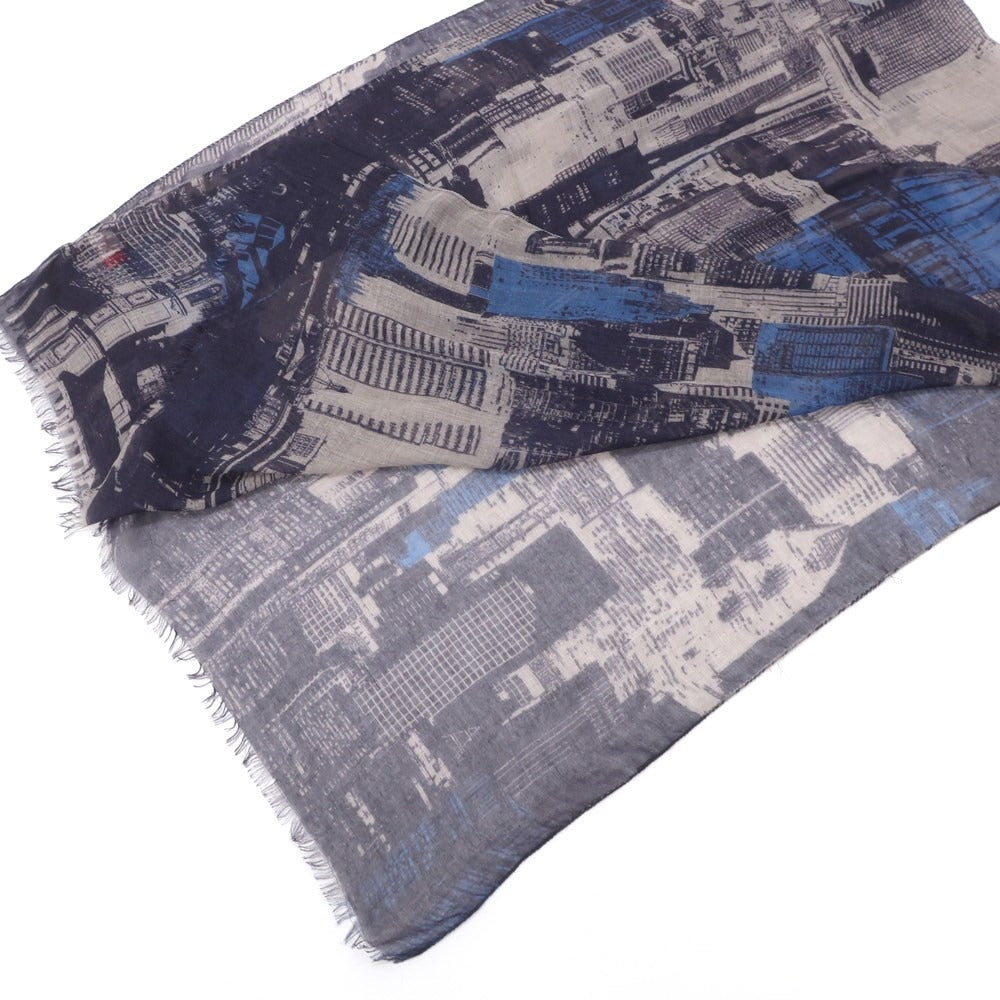 【中古】アルテア Altea モダールカシミヤ 大判ストール パープルネイビーxブラウン【NVY】【A/W】【状態ランクB】【ユニセックス】【769080】