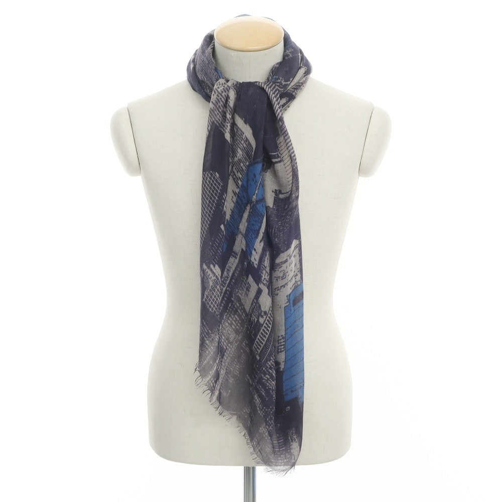 【中古】アルテア Altea モダールカシミヤ 大判ストール パープルネイビーxブラウン【NVY】【A/W】【状態ランクB】【ユニセックス】【769080】