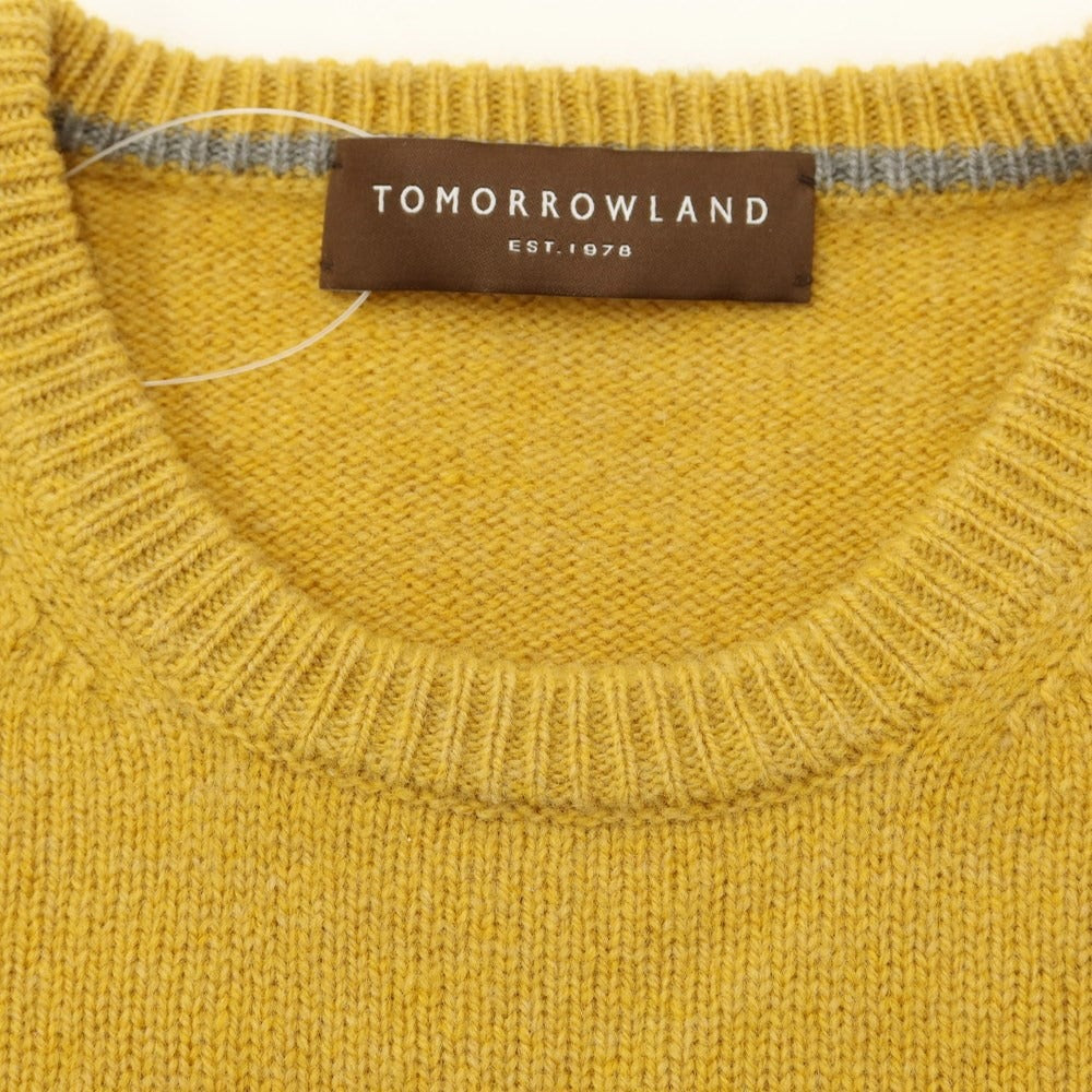 【中古】トゥモローランド TOMORROWLAND ウール クルーネック プルオーバーニット マスタード【サイズS】【YEL】【A/W】【状態ランクB】【メンズ】【769082】
