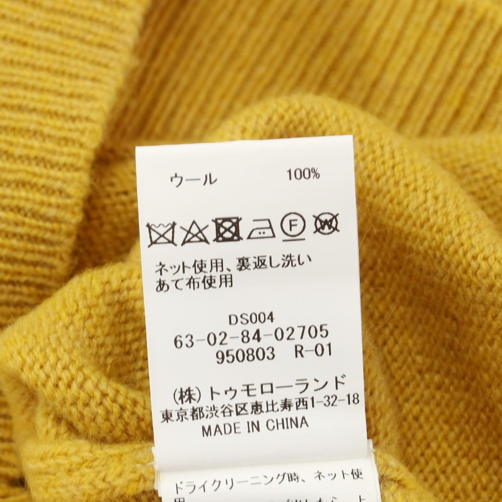 【中古】トゥモローランド TOMORROWLAND ウール クルーネック プルオーバーニット マスタード【サイズS】【YEL】【A/W】【状態ランクB】【メンズ】【769082】
