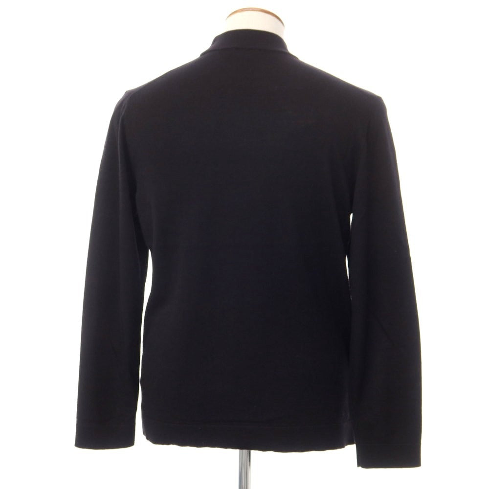 【中古】アンドレア フェンツィ ANDREA FENZI コットンウール モックネック プルオーバーニット ブラック【サイズ48】【BLK】【A/W】【状態ランクC】【メンズ】【769082】