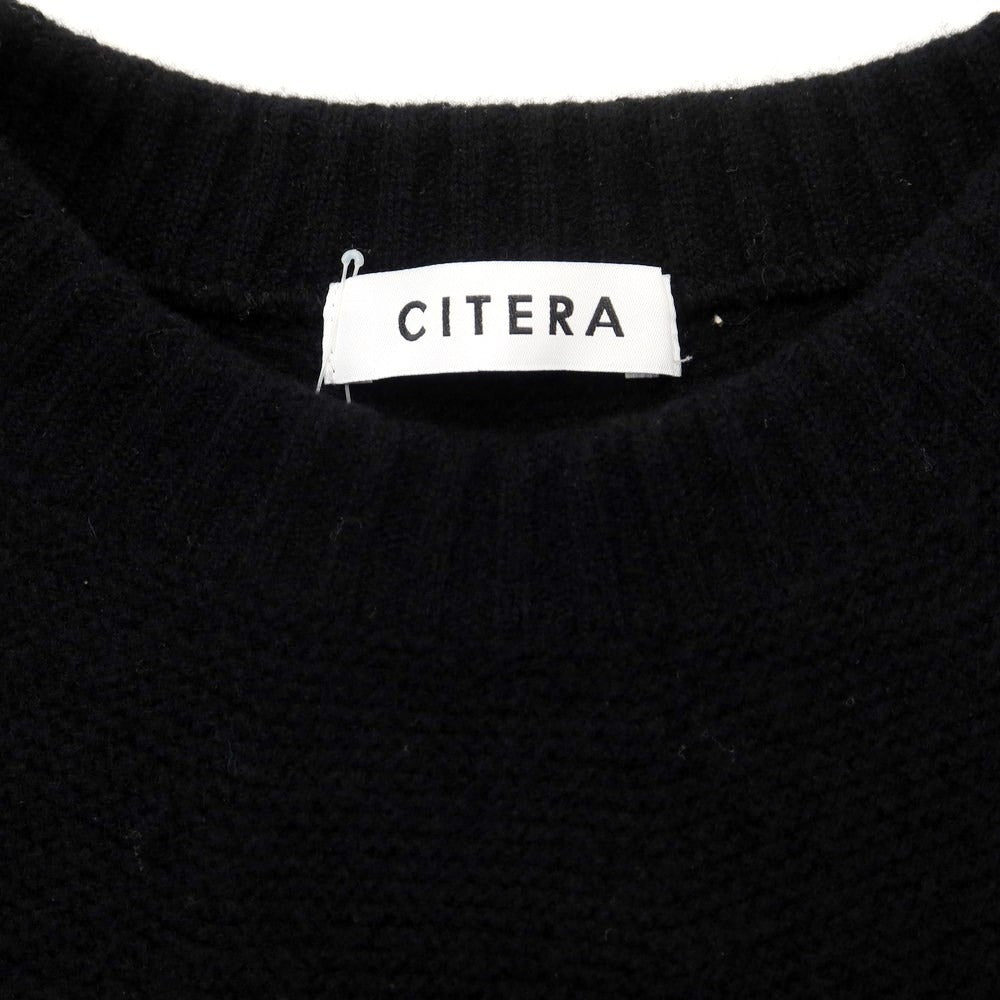 【中古】シテラ CITERA ウール クルーネック プルオーバーニット ブラック【サイズL】【BLK】【A/W】【状態ランクB】【メンズ】【769082】