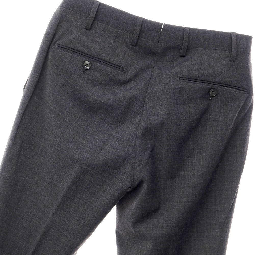 【中古】ジェルマーノ GERMANO ストレッチポリエステルウール スラックスパンツ ダークグレー【サイズ44】【GRY】【S/S】【状態ランクC】【メンズ】【769387】