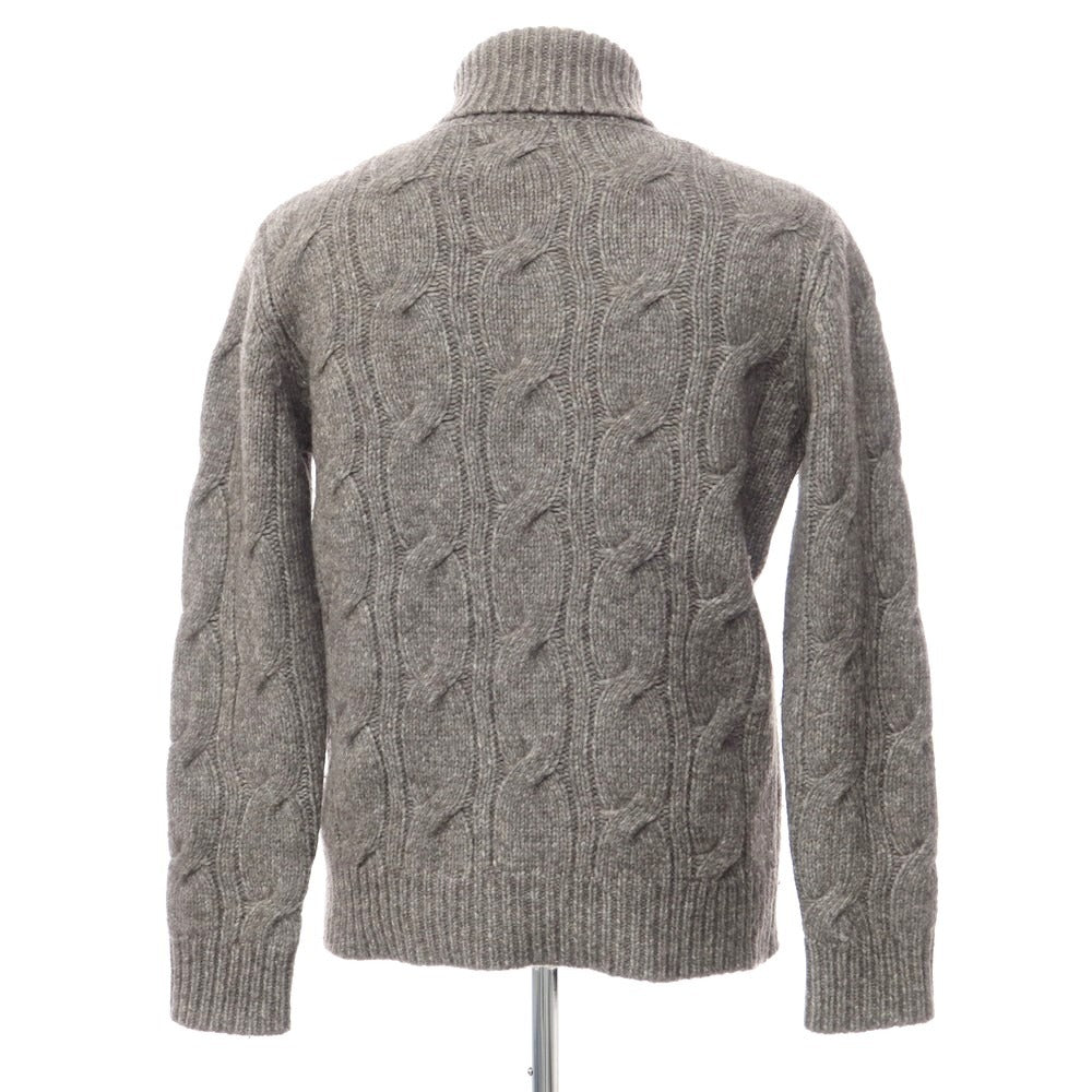 【中古】スリードッツ three dots ウールナイロン タートルネック プルオーバーニット グレー【サイズ表記なし(M位)】【GRY】【A/W】【状態ランクC】【メンズ】【769081】