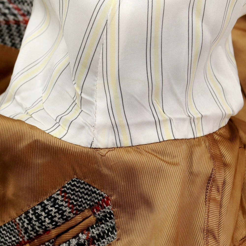 【中古】ガブリエレ パジーニ Gabriele Pasini ウール チェック テーラードジャケット グレーxブラック【サイズ44】【GRY】【A/W】【状態ランクB】【メンズ】【768995】