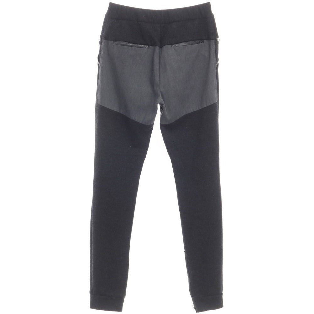 【中古】サンシー SUNSEA ウールジャージー イージーリブパンツ ブラックxグレー【サイズ2】【BLK】【A/W】【状態ランクC】【メンズ】【769091】