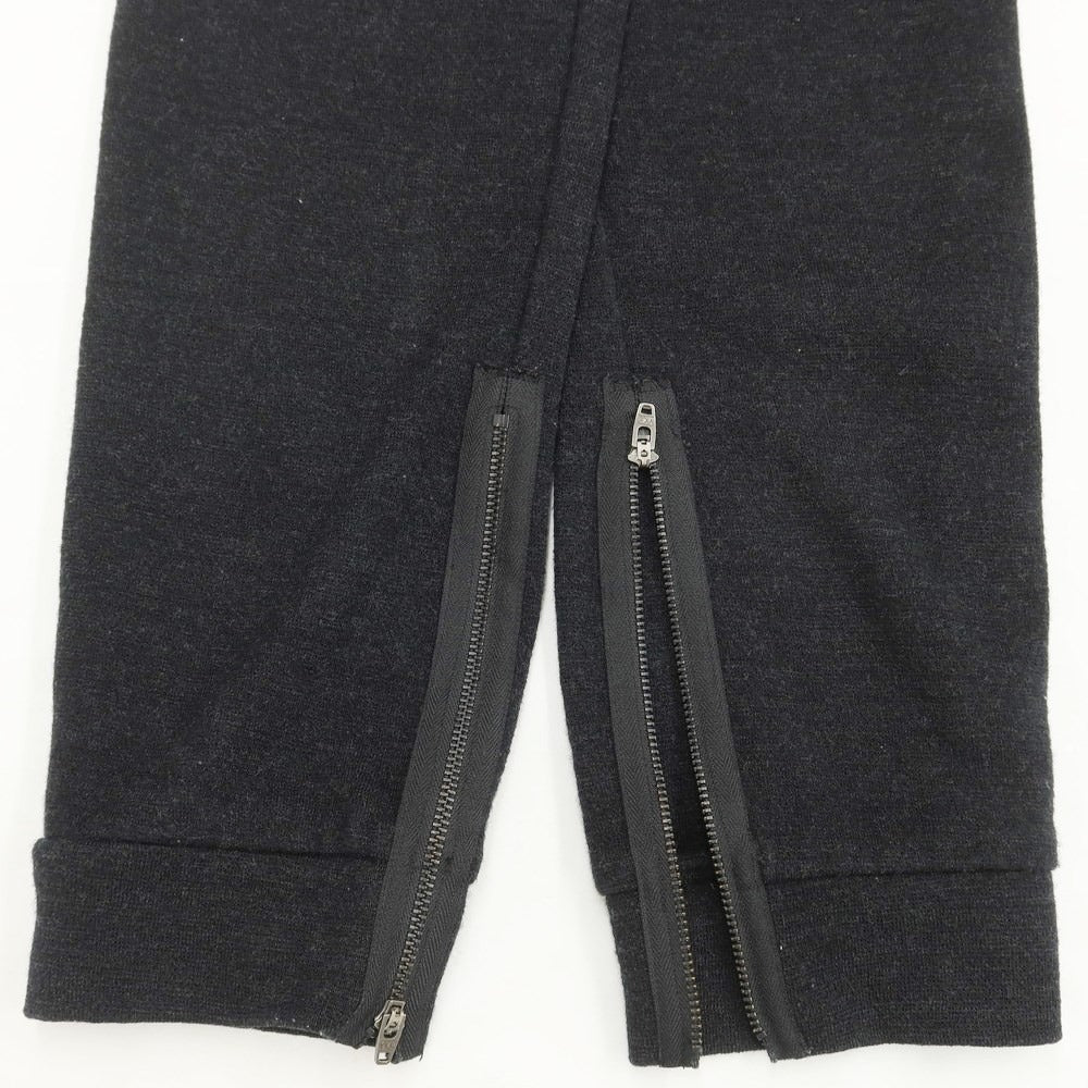 【中古】サンシー SUNSEA ウールジャージー イージーリブパンツ ブラックxグレー【サイズ2】【BLK】【A/W】【状態ランクC】【メンズ】【769091】