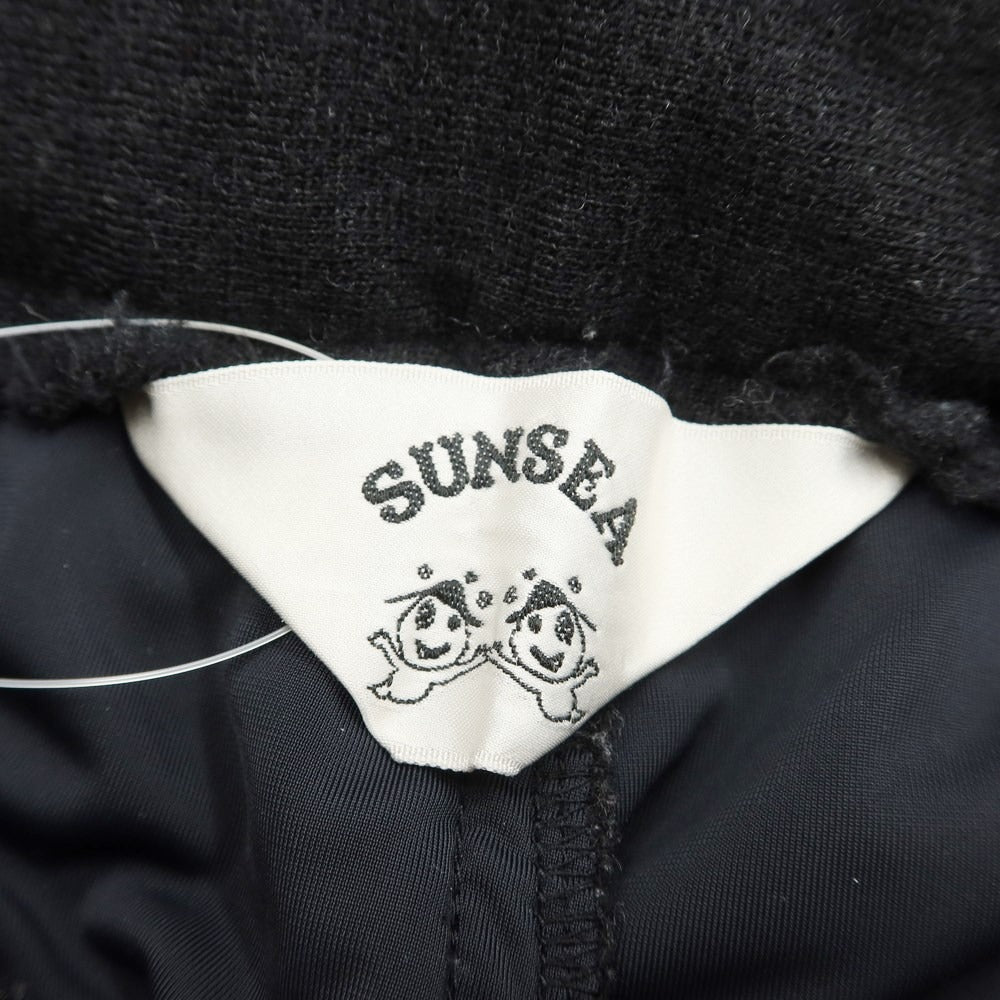【中古】サンシー SUNSEA ウールジャージー イージーリブパンツ ブラックxグレー【サイズ2】【BLK】【A/W】【状態ランクC】【メンズ】【769091】