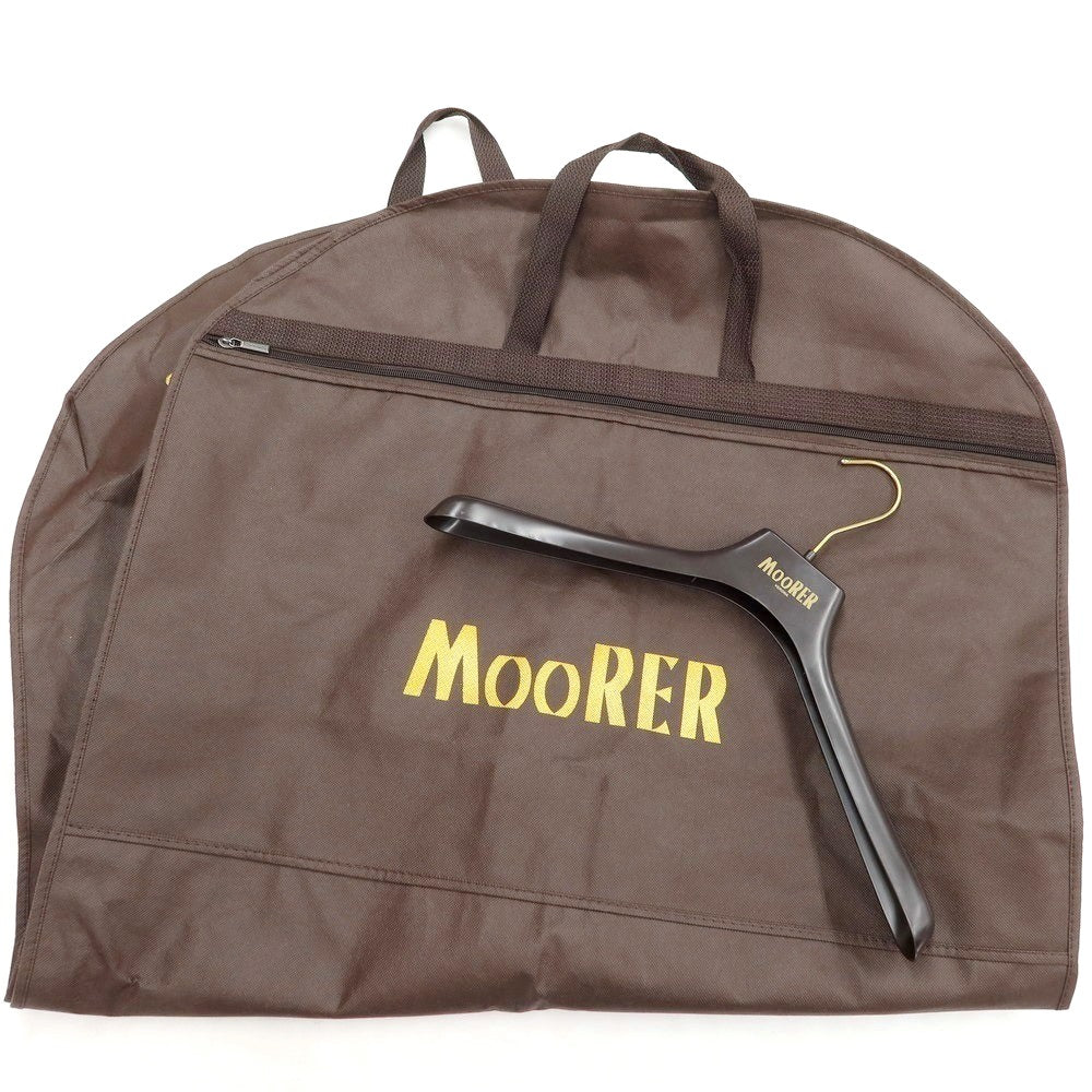 【中古】ムーレー MOORER MONDOR-FUR デニム ポリエステル ダウンジャケット ブラック【サイズ44】【BLK】【A/W】【状態ランクB】【メンズ】【768975】