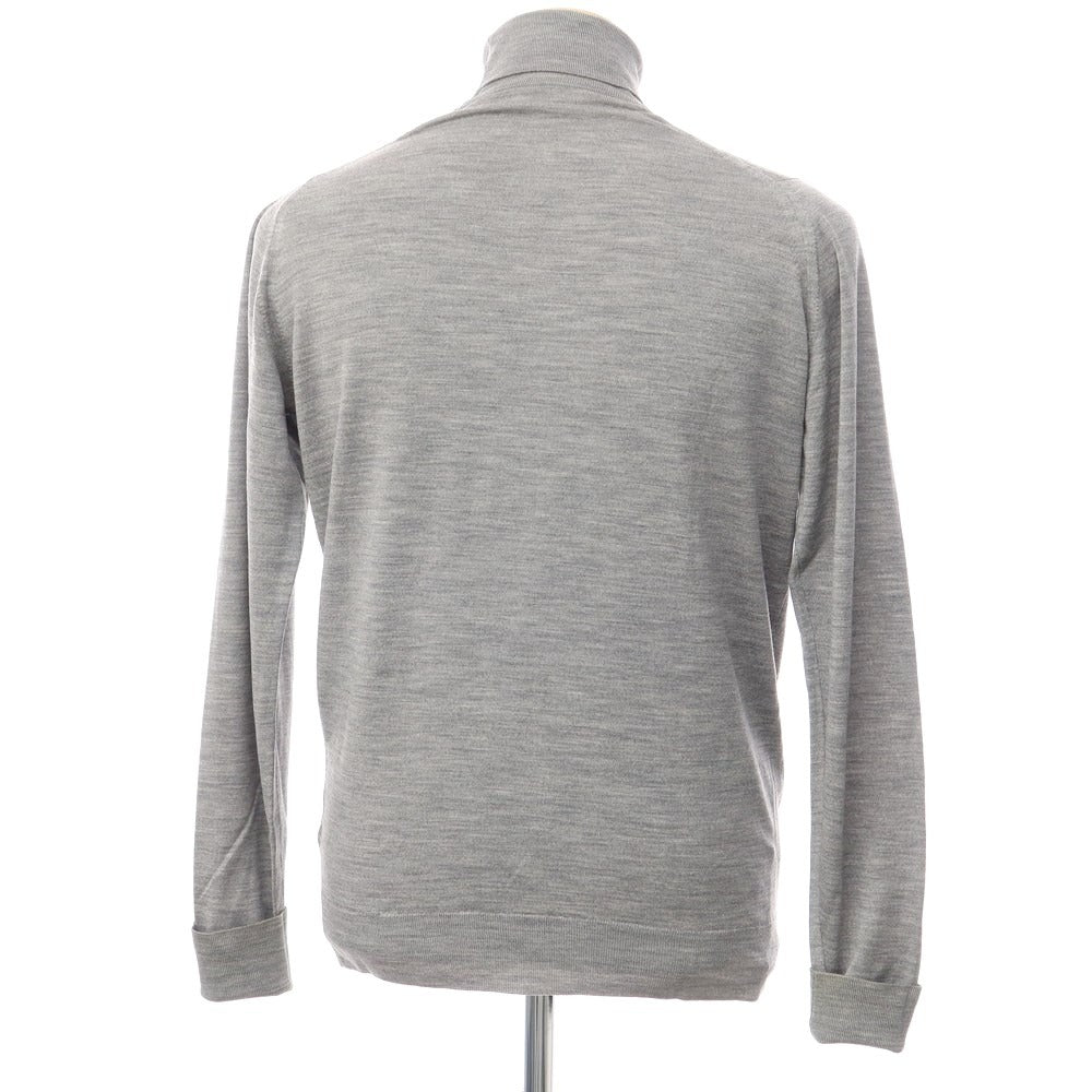 【中古】ジョンスメドレー JOHN SMEDLEY ウール タートルネック プルオーバーニット ライトグレー【サイズS】【GRY】【A/W】【状態ランクC】【メンズ】【769081】