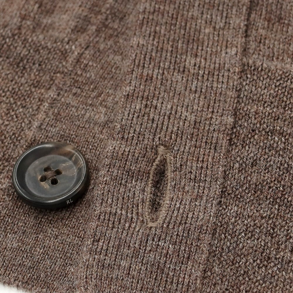 【中古】ポロ ラルフローレン Polo Ralph Lauren ウール ニット カーディガン ブラウン【サイズXS】【BRW】【A/W】【状態ランクB】【メンズ】【769080】