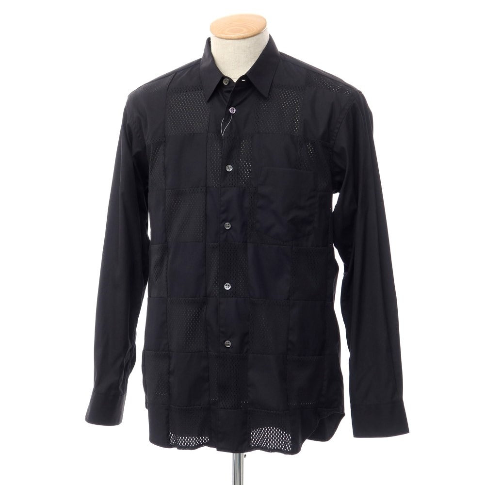 【中古】コムデギャルソンシャツ COMME des GARCONS SHIRT 2022年秋冬 カジュアルシャツ ブラック【サイズS】【BL