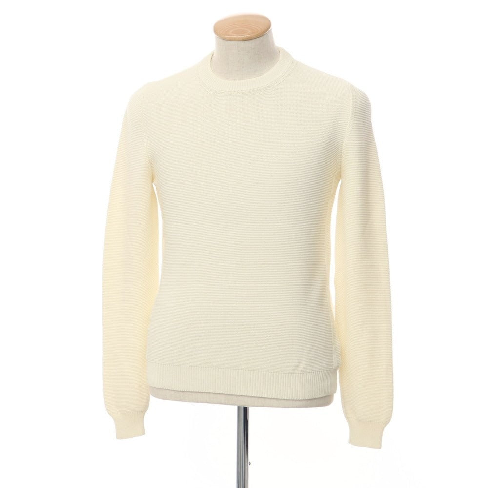 【中古】ザノーネ ZANONE プルオーバーニット
 アイボリー【サイズ46】【WHT】【S/S】【状態ランクB】【メンズ】
【769474】 BPD