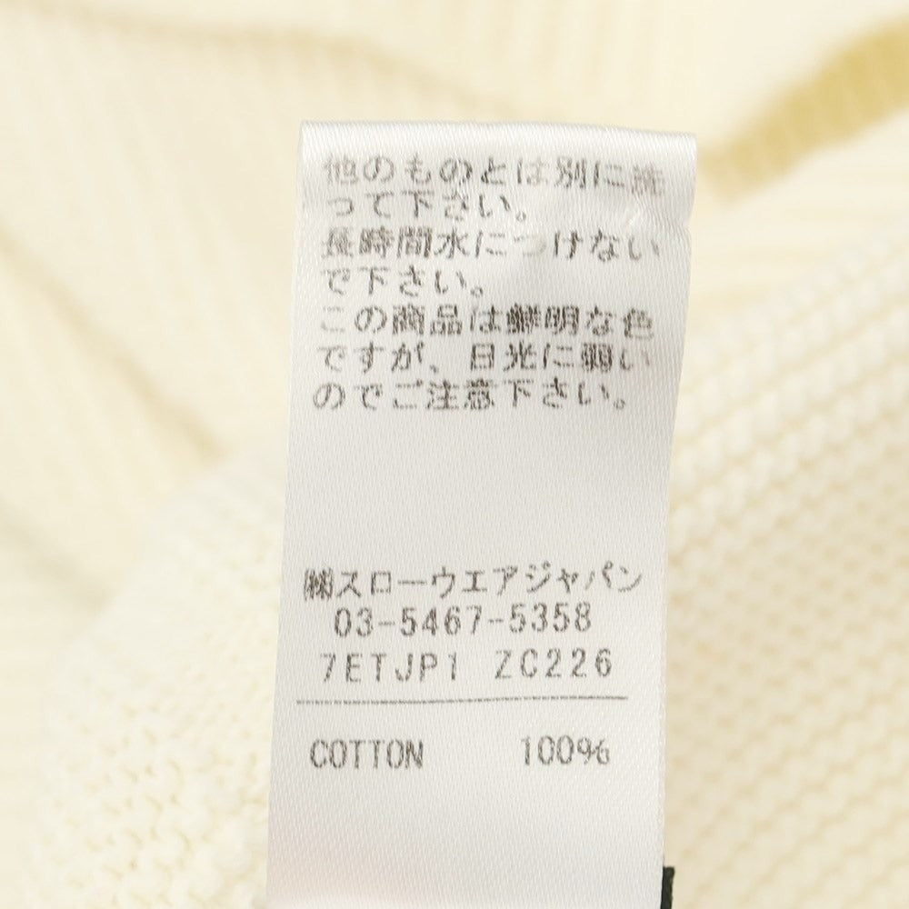 【中古】ザノーネ ZANONE プルオーバーニット
 アイボリー【サイズ46】【WHT】【S/S】【状態ランクB】【メンズ】
【769474】 BPD