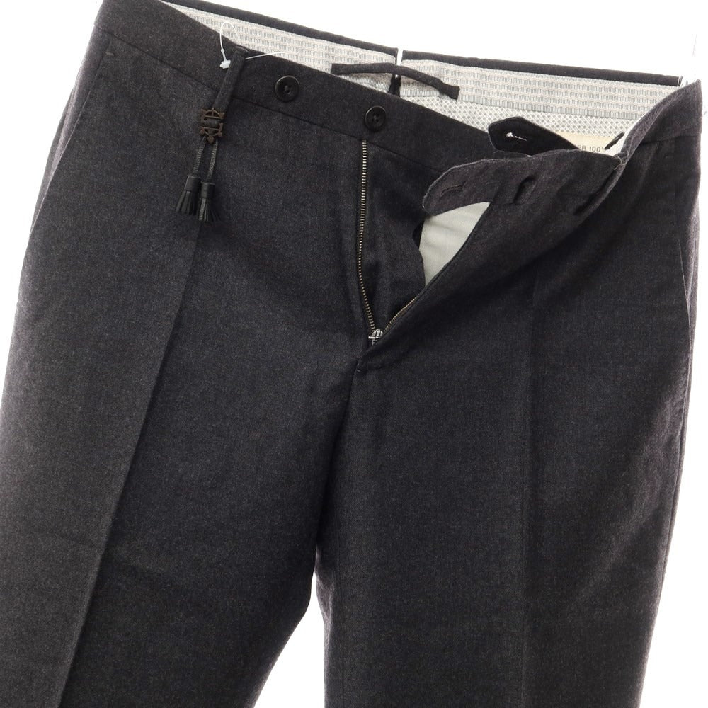 【中古】インコテックス INCOTEX SUPER100’S ウール ドレススラックス パンツ ダークグレー【サイズ42】【GRY】【A/W】【状態ランクA】【メンズ】【769076】