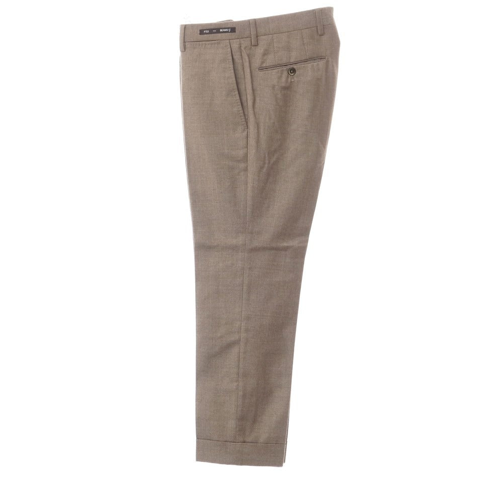 【中古】ピーティーゼロウーノ PT01 BEAMS F別注 SUPER100’S ウール ドレススラックス パンツ アッシュブラウン系【サイズ44】【BRW】【A/W】【状態ランクC】【メンズ】【759872】