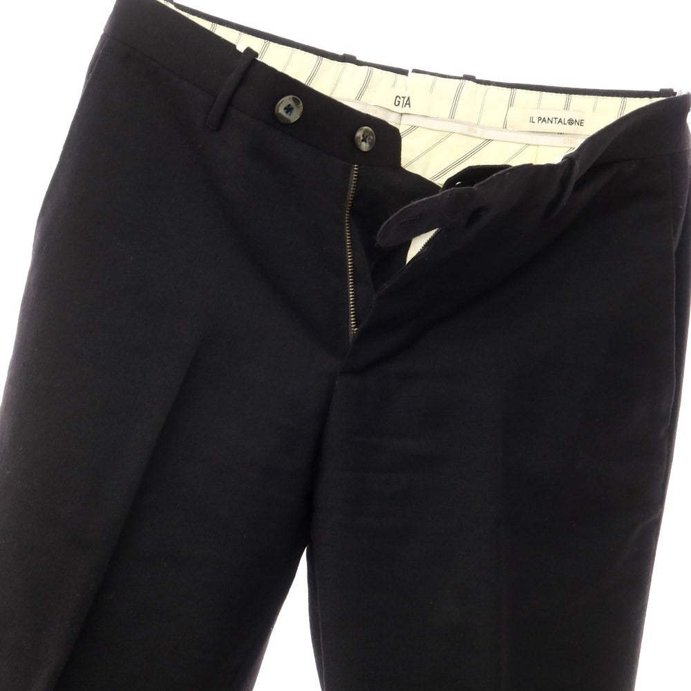 【中古】ジーティーアー G.T.A IL PANTALONE ウール ドレススラックス パンツ ブラック【サイズ44】【BLK】【A/W】【状態ランクB】【メンズ】【769076】