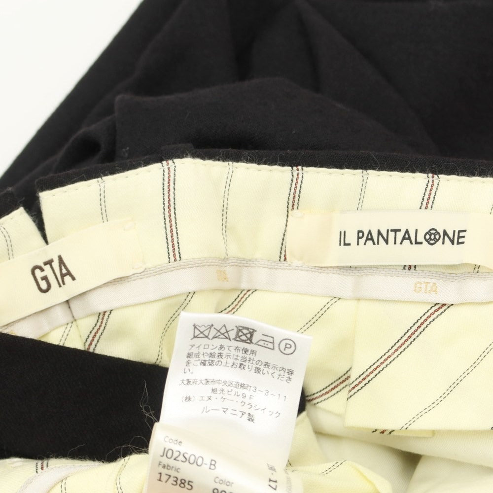 【中古】ジーティーアー G.T.A IL PANTALONE ウール ドレススラックス パンツ ブラック【サイズ44】【BLK】【A/W】【状態ランクB】【メンズ】【769076】