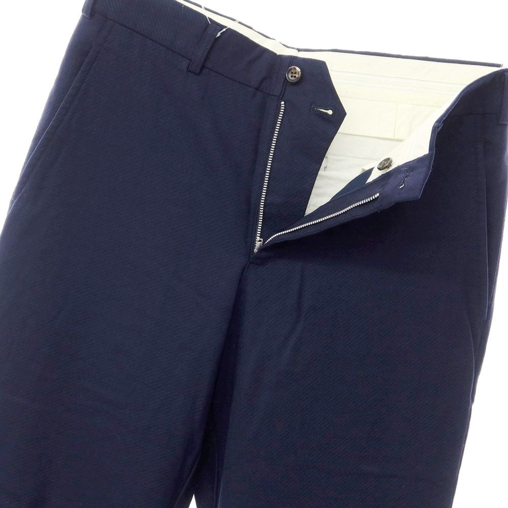 【中古】【未使用】コムデギャルソン オムドゥ COMME des GARCONS HOMME DEUX 2021年秋冬 ウール スラックスパンツ ネイビー【サイズS】【NVY】【S/S】【状態ランクS】【メンズ】【769372】