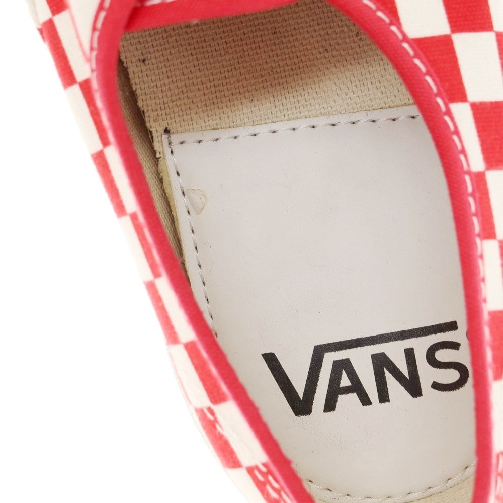 【中古】バンズ VANS オーセンティック チェッカーフラッグ キャンバス スニーカー レッドxホワイト【サイズ26.5cm】【RED】【S/S/A/W】【状態ランクA】【メンズ】【769296】