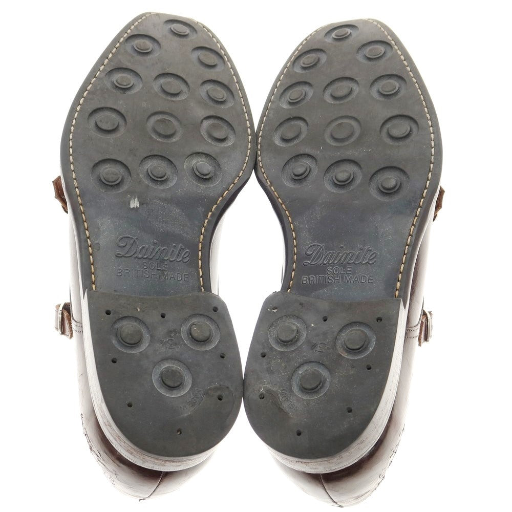 【中古】ジャランスリウァヤ JALAN SRIWIJAYA ダブルモンク ドレスシューズ ブラウン【サイズ8 1/2】【BRW】【S/S/A/W】【状態ランクD】【メンズ】【769295】