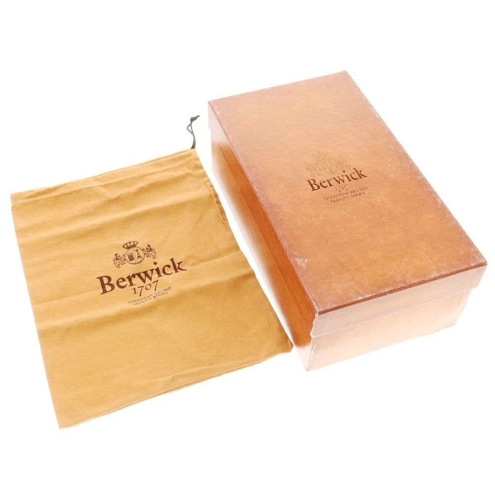 【中古】【未使用】バーウィック BERWICK プレーントゥ ダービー ドレスシューズ ダークブラウン【サイズ9 1/2】【BRW】【S/S/A/W】【状態ランクS】【メンズ】【769295】