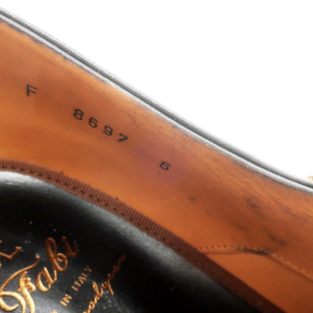 【中古】【未使用】ファビ FABI シングルモンク ドレスシューズ ブラック【サイズ6】【BLK】【S/S/A/W】【状態ランクS】【メンズ】【769290】