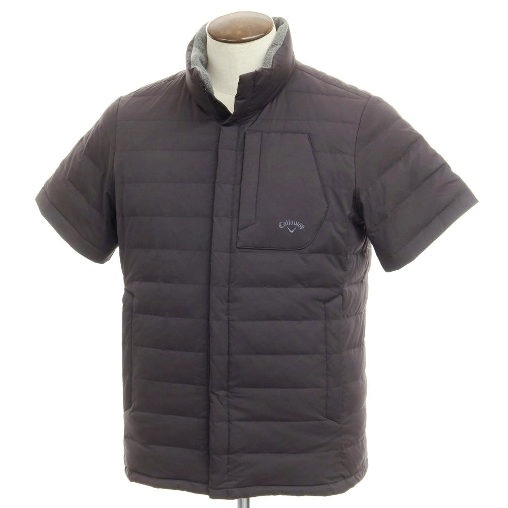 【中古】キャロウェイ Callaway 2WAY ストレッチナイロン ダウンジャケット ダークグレー【サイズL】【GRY】【A/W】【状態ランクB】【メンズ】【768973】