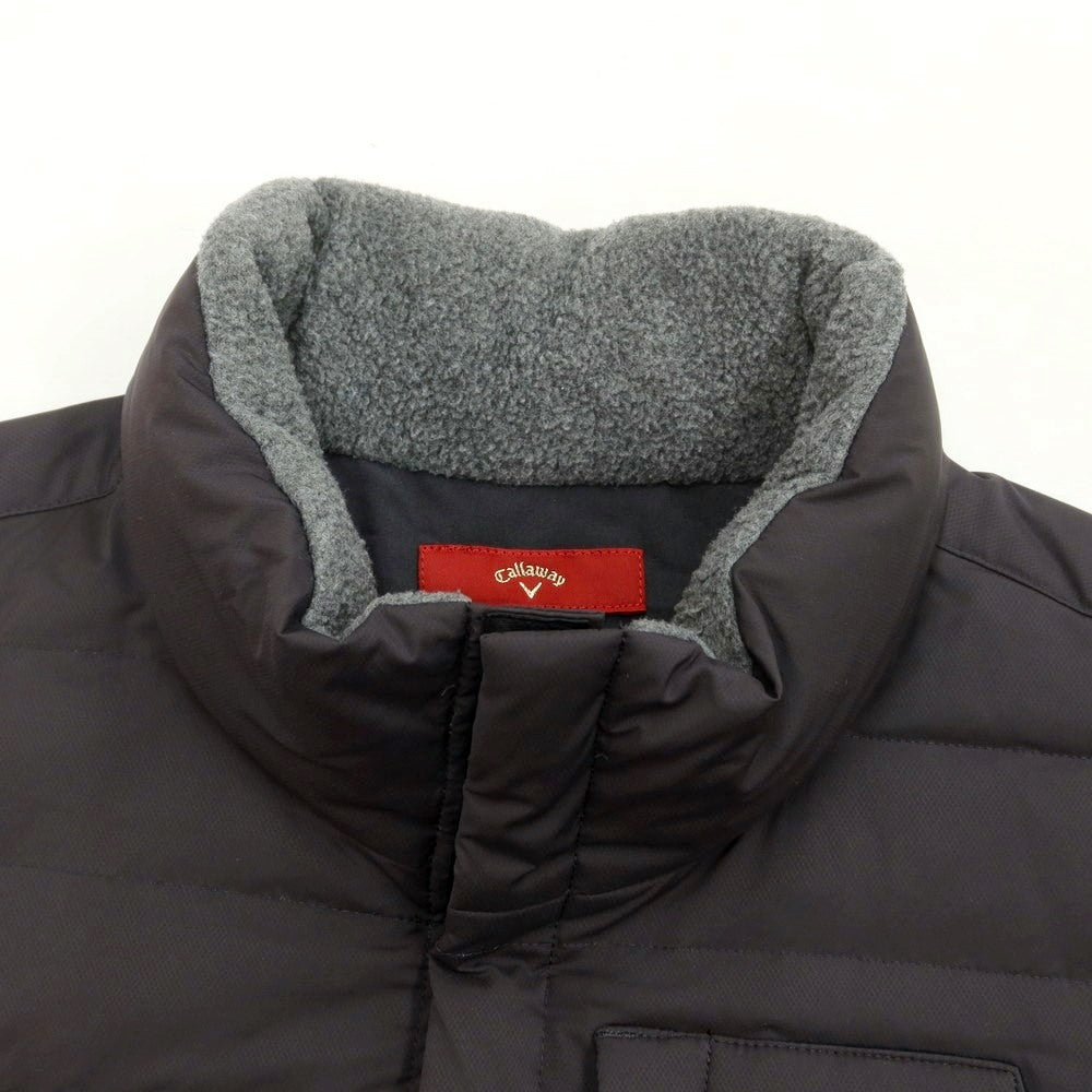 【中古】キャロウェイ Callaway 2WAY ストレッチナイロン ダウンジャケット ダークグレー【サイズL】【GRY】【A/W】【状態ランクB】【メンズ】【768973】