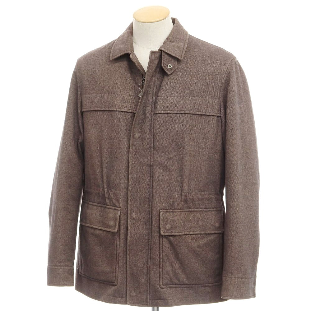 【中古】ロロピアーナ Loro Piana キルティングライナー付き コットンカシミヤ フィールドジャケット ブラウン【サイズS】【BRW】【A/W】【状態ランクC】【メンズ】【768973】