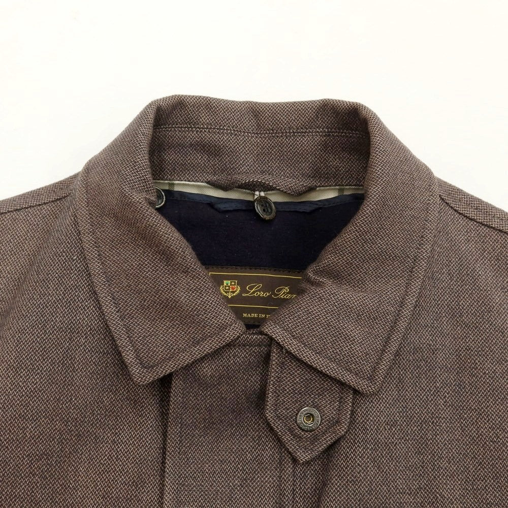 【中古】ロロピアーナ Loro Piana キルティングライナー付き コットンカシミヤ フィールドジャケット ブラウン【サイズS】【BRW】【A/W】【状態ランクC】【メンズ】【768973】