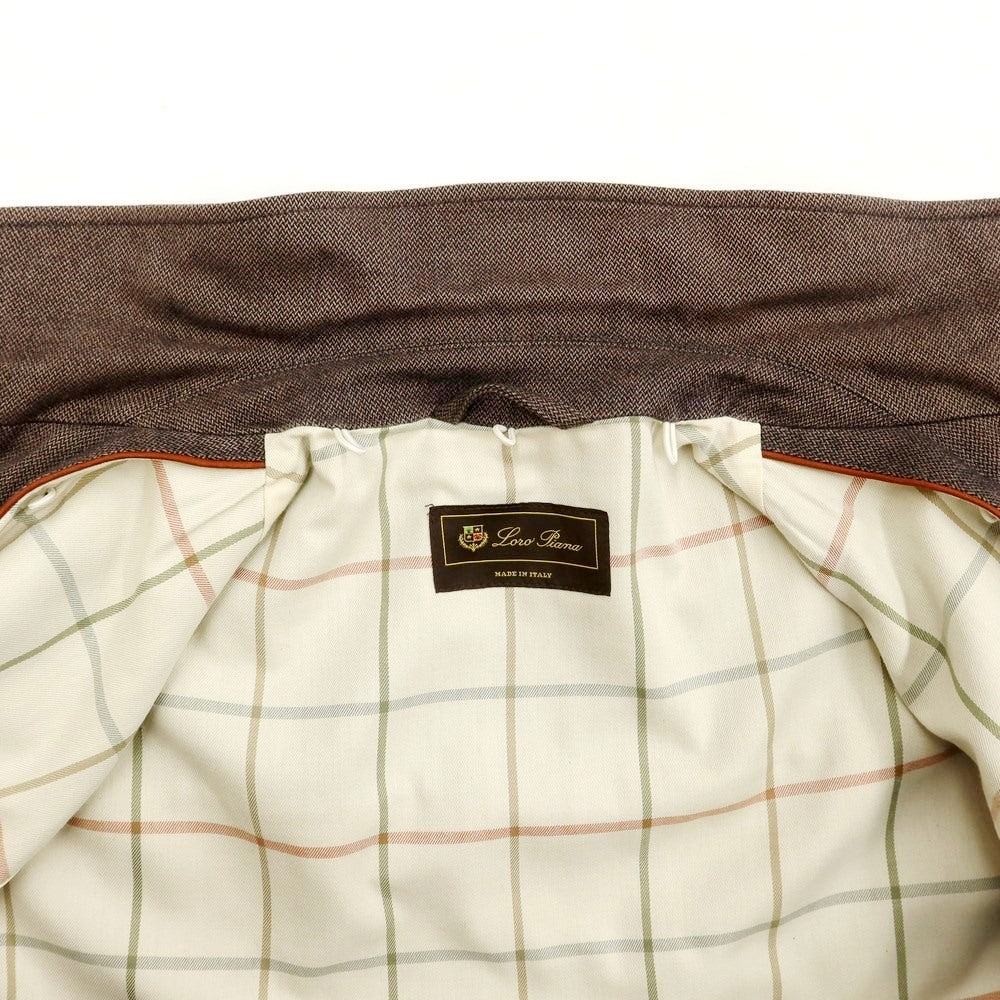 【中古】ロロピアーナ Loro Piana キルティングライナー付き コットンカシミヤ フィールドジャケット ブラウン【サイズS】【BRW】【A/W】【状態ランクC】【メンズ】【768973】