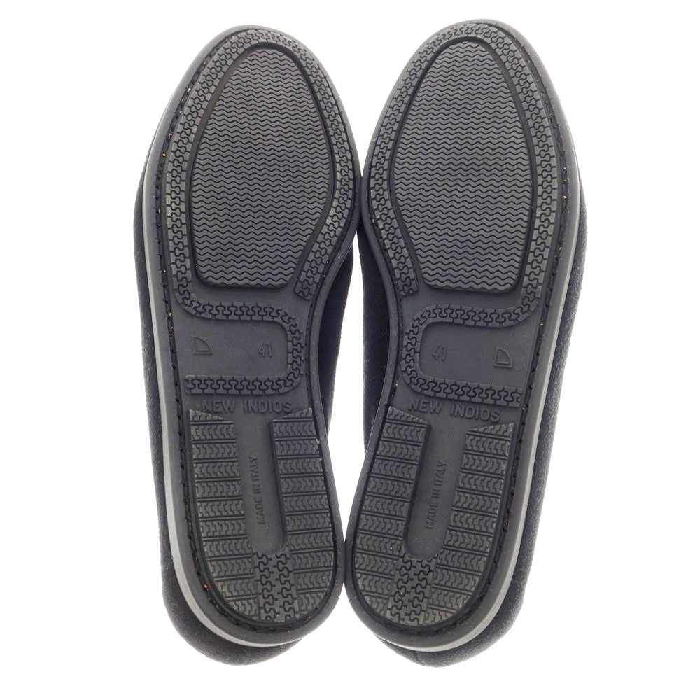 【新品】フェランテ FERRANTE BRIO スエード アンラインド ローファー ブラック【サイズ41(7)】【BLK】【S/S/A/W】【状態ランクN】【メンズ】【769279】