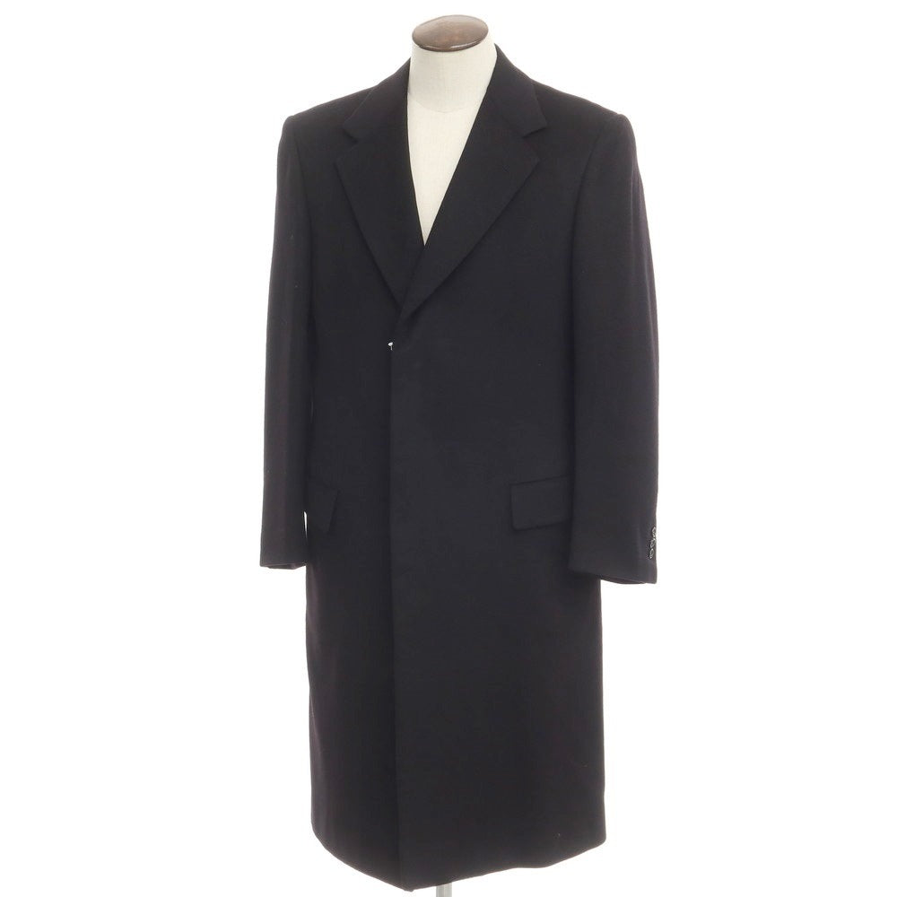 【中古】ブリオーニ Brioni カシミヤ チェスターフィールドコート ブラック【サイズ48】【BLK】【A/W】【状態ランクB】【メンズ】