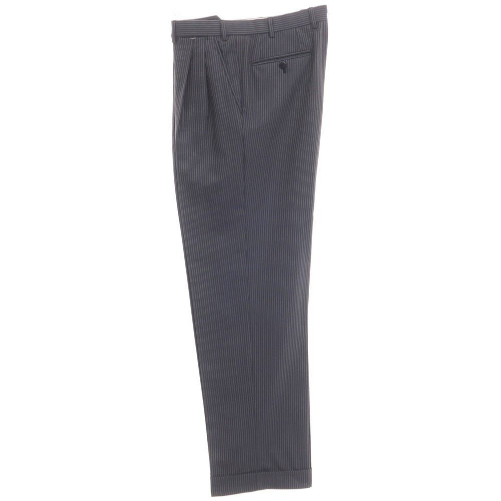 【中古】ブリオーニ Brioni SUPER150’S ウール ストライプ 3B セットアップ スーツ グレーxホワイト【サイズ48】【GRY】【S/S/A/W】【状態ランクD】【メンズ】【769290】