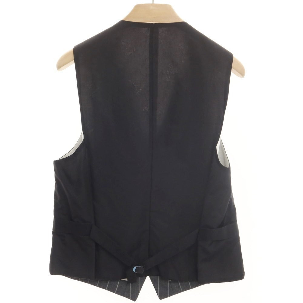 【中古】ブリオーニ Brioni ウール 3ピース ストライプ 3B セットアップ スーツ グレー【サイズ記載なし(L位)】【GRY】【A/W】【状態ランクD】【メンズ】【768898】