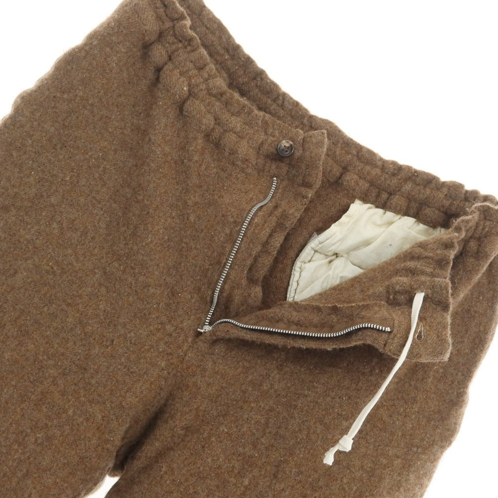 【中古】コムデギャルソン オムドゥ COMME des GARCONS HOMME DEUX 2021年秋冬 ウール イージーパンツ ブラウン【サイズS】【BRW】【A/W】【状態ランクA】【メンズ】【768988】