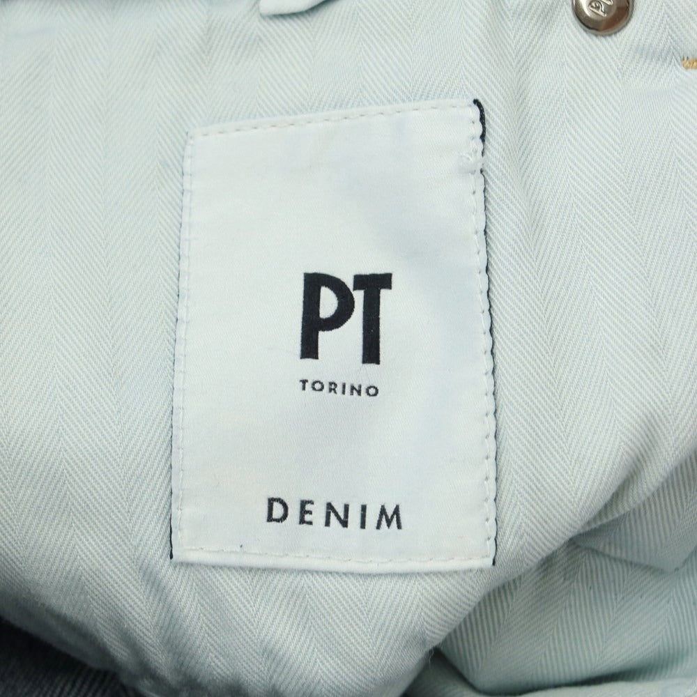【新品】ピーティートリノ デニム PT TORINO DENIM SWING クラッシュ&リペア加工 デニムパンツ ジーンズ ブルー【サイズ32】【BLU】【S/S/A/W】【状態ランクN】【メンズ】【769291】