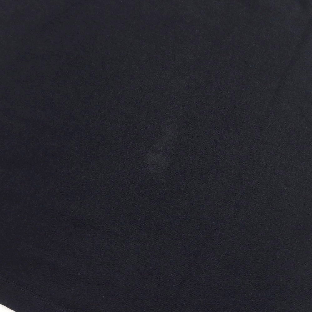 【中古】エンポリオ アルマーニ EMPORIO ARMANI ストレッチコットン Vネック 半袖Tシャツ ブラック【サイズM】【BLK】【S/S】【状態ランクB】【メンズ】【769369】
