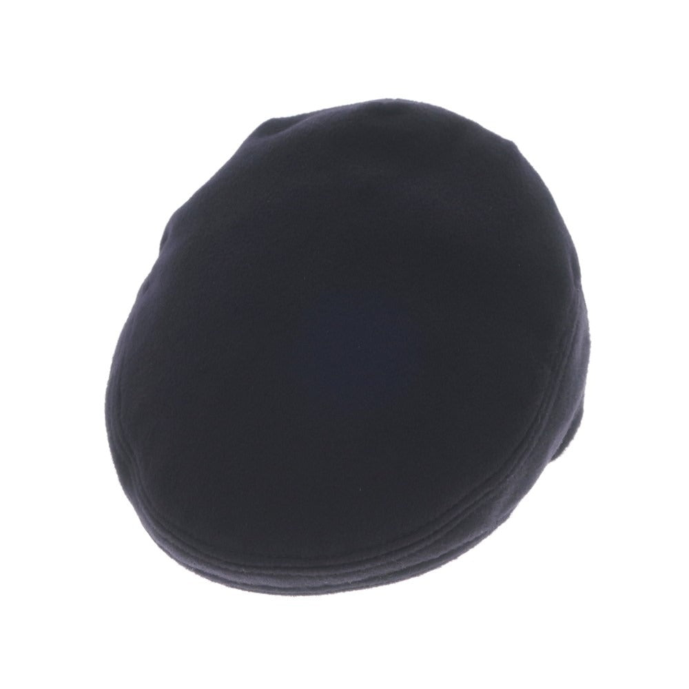 【中古】【未使用】ケント アンド カーウェン Kent & Curwen カシミヤ ハンチング キャップ ダークネイビー【サイズ58】【NVY】【A/W】【状態ランクS】【メンズ】【769084】