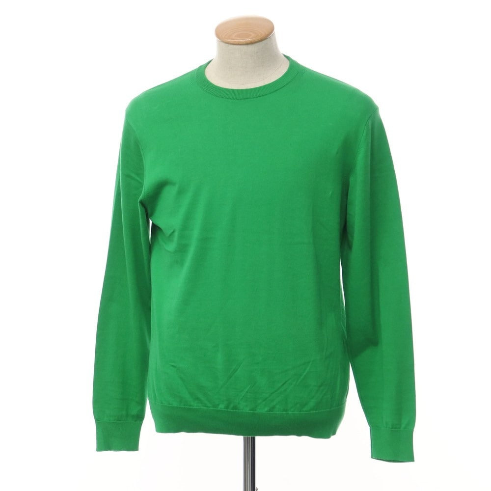 【中古】ユナイテッドアローズ UNITED ARROWS 2023年春夏 ハイゲージコットン クルーネックニット グリーン【サイズM】【GRN】【S/S】【状態ランクB】【メンズ】【769369】