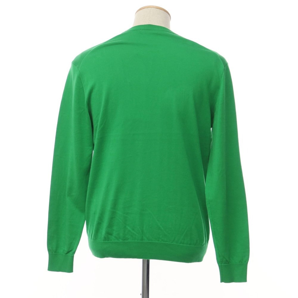 【中古】ユナイテッドアローズ UNITED ARROWS 2023年春夏 ハイゲージコットン クルーネックニット グリーン【サイズM】【GRN】【S/S】【状態ランクB】【メンズ】【769369】