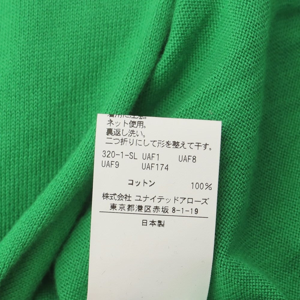 【中古】ユナイテッドアローズ UNITED ARROWS 2023年春夏 ハイゲージコットン クルーネックニット グリーン【サイズM】【GRN】【S/S】【状態ランクB】【メンズ】【769369】
