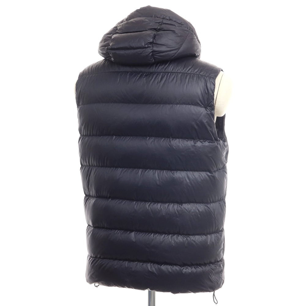 【中古】モンクレール MONCLER BARTHOLOME GILET ナイロン フーデッド ダウンベスト ダウンベスト ダークネイビー【サイズ1】【NVY】【A/W】【状態ランクC】【メンズ】【768896】