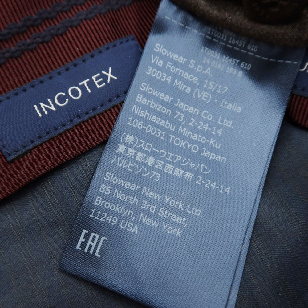 【中古】インコテックス INCOTEX ウール ドレススラックスパンツ ブラウン【サイズ44】【BRW】【A/W】【状態ランクB】【メンズ】【768988】