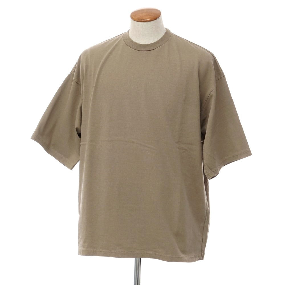 【中古】フープロジェクト fuu/project コットン ワイドシルエット 半袖Tシャツ ダークベージュ系【サイズ2】【BEI】【S/S】【状態ランクB】【メンズ】【769295】