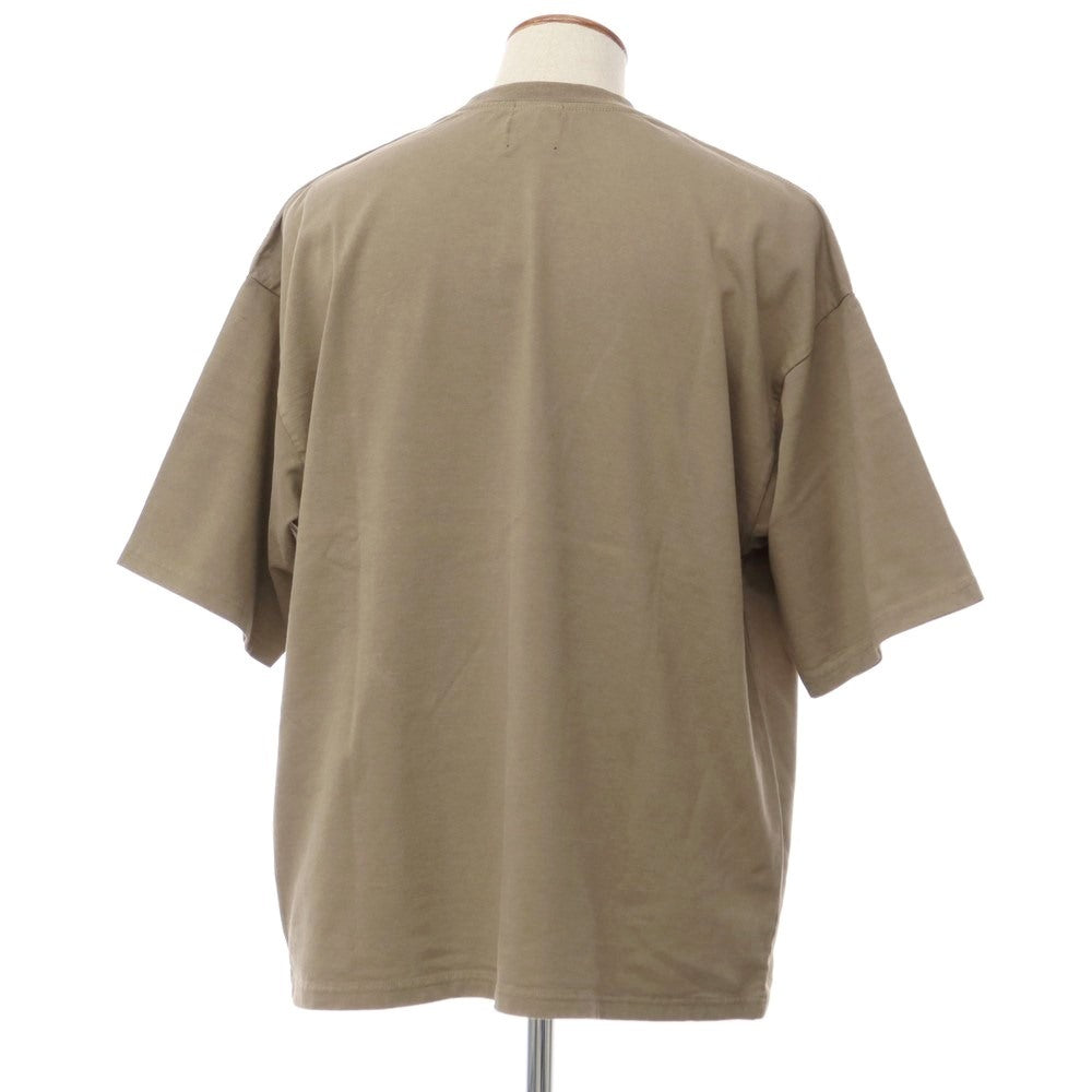 【中古】フープロジェクト fuu/project コットン ワイドシルエット 半袖Tシャツ ダークベージュ系【サイズ2】【BEI】【S/S】【状態ランクB】【メンズ】【769295】